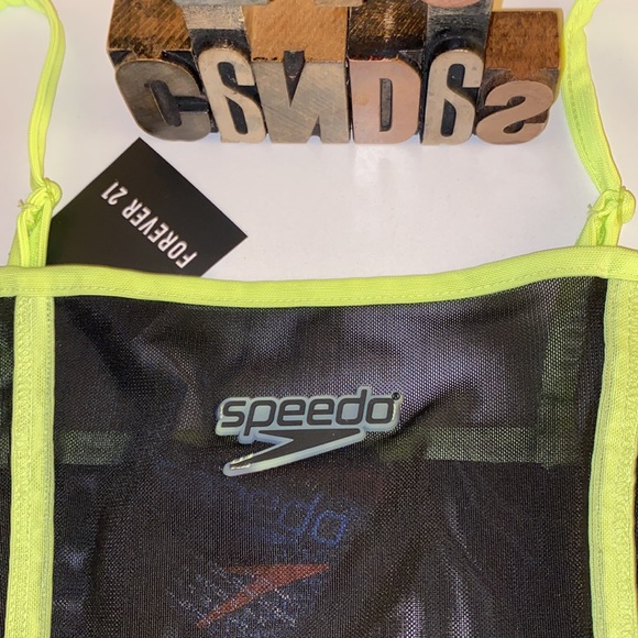 🆕🏊♀️SPEEDO/FOREVER 21 Mesh Swim Dress - Picture 3 of 10